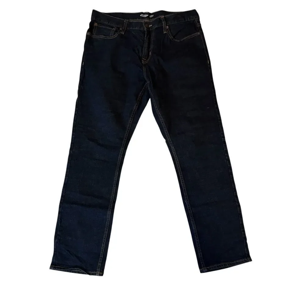 OLD NAVY SLIM Built-In Flex Jeans Dark Blue Wash 34x30